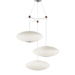Lunar Modern Silk Pendant Lamp - Lamp Outdoor