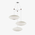 Lunar Modern Silk Pendant Lamp - Lamp Outdoor