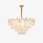Pearl Glass Shell Chandelier - Lamp Outdoor