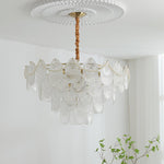Pearl Glass Shell Chandelier - Lamp Outdoor