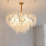 Pearl Glass Shell Chandelier - Lamp Outdoor