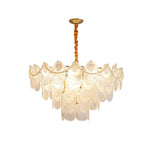Pearl Glass Shell Chandelier - Lamp Outdoor