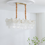 Pearl Glass Shell Chandelier - Lamp Outdoor