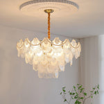 Pearl Glass Shell Chandelier - Lamp Outdoor