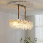 Pearl Glass Shell Chandelier - Lamp Outdoor