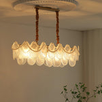 Pearl Glass Shell Chandelier - Lamp Outdoor