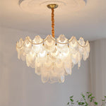 Pearl Glass Shell Chandelier - Lamp Outdoor