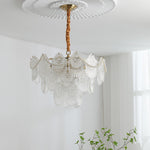 Pearl Glass Shell Chandelier - Lamp Outdoor