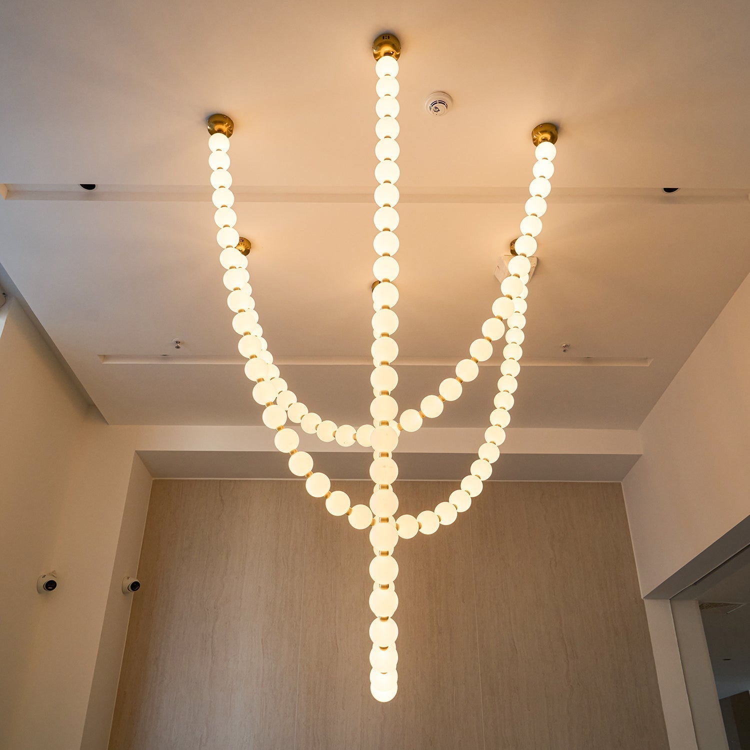 Pearl Glass Necklace Balls Chandelier - Lamp Outdoor