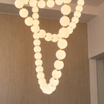 Pearl Glass Necklace Balls Chandelier - Lamp Outdoor