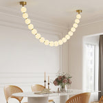 Pearl Glass Necklace Balls Chandelier - Lamp Outdoor