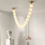 Pearl Glass Necklace Balls Chandelier - Lamp Outdoor