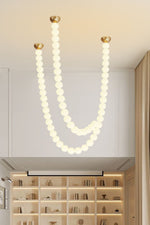 Pearl Glass Necklace Balls Chandelier - Lamp Outdoor