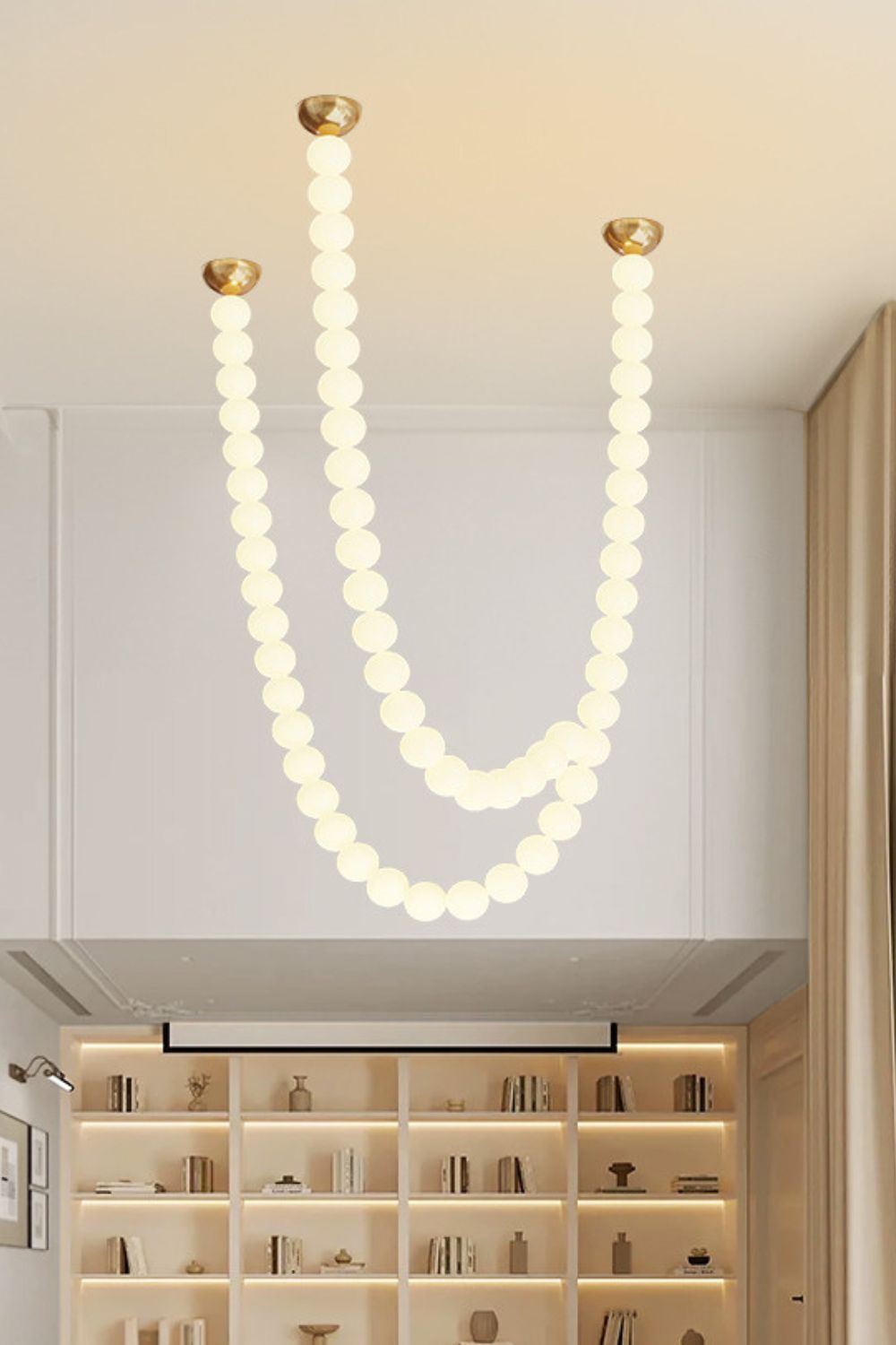 Pearl Glass Necklace Balls Chandelier - Lamp Outdoor