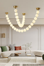 Pearl Glass Necklace Balls Chandelier - Lamp Outdoor