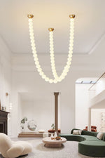 Pearl Glass Necklace Balls Chandelier - Lamp Outdoor