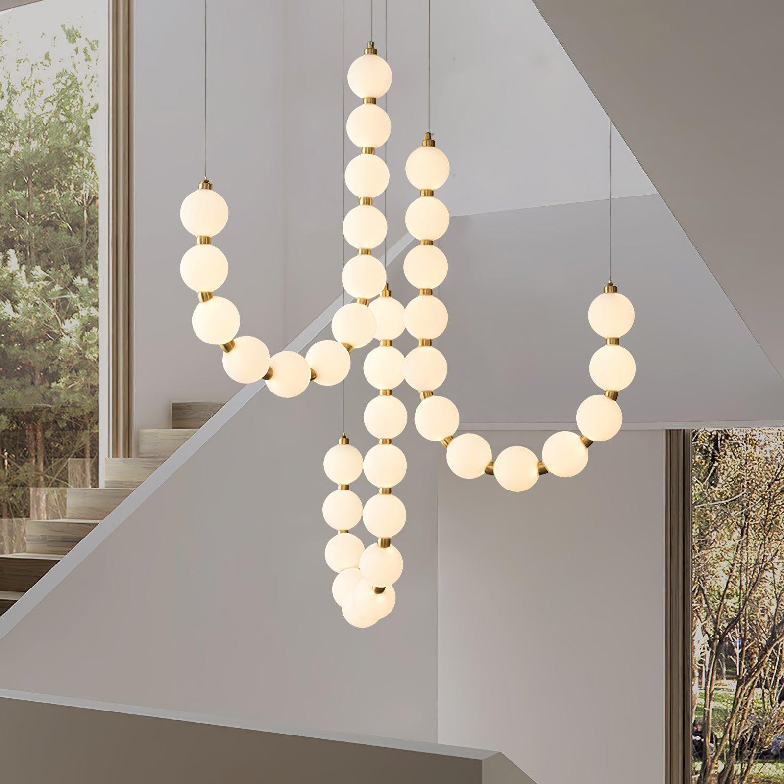 Pearl Modernl Glass Chandelier - Lamp Outdoor