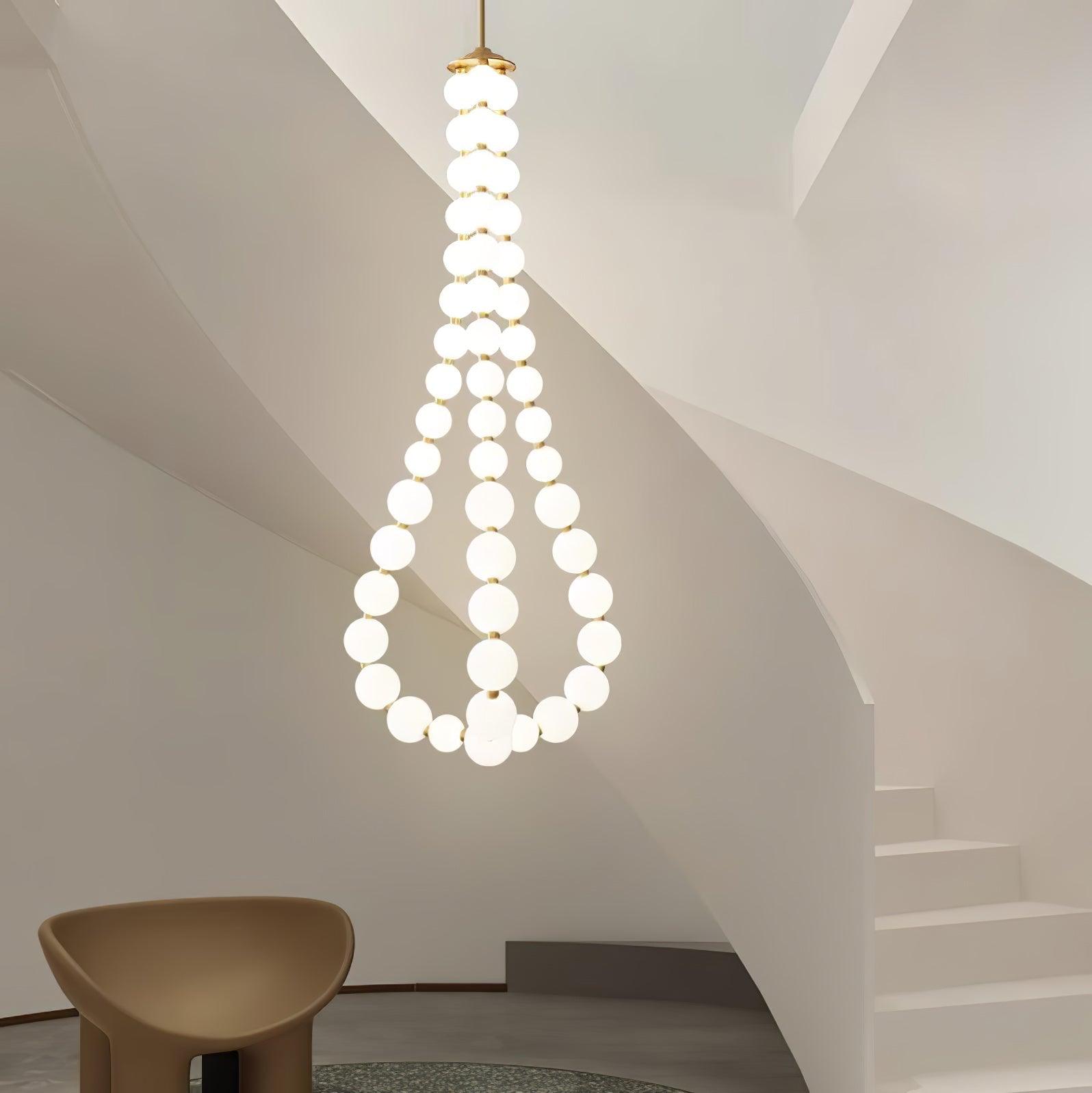 Pearl Modernl Glass Chandelier - Lamp Outdoor