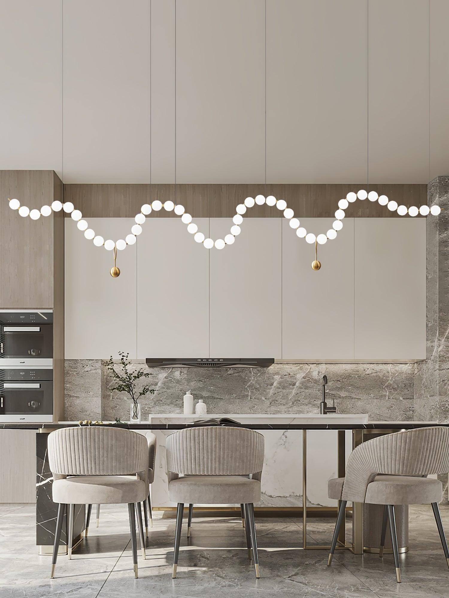 Pearl Modernl Glass Chandelier - Lamp Outdoor