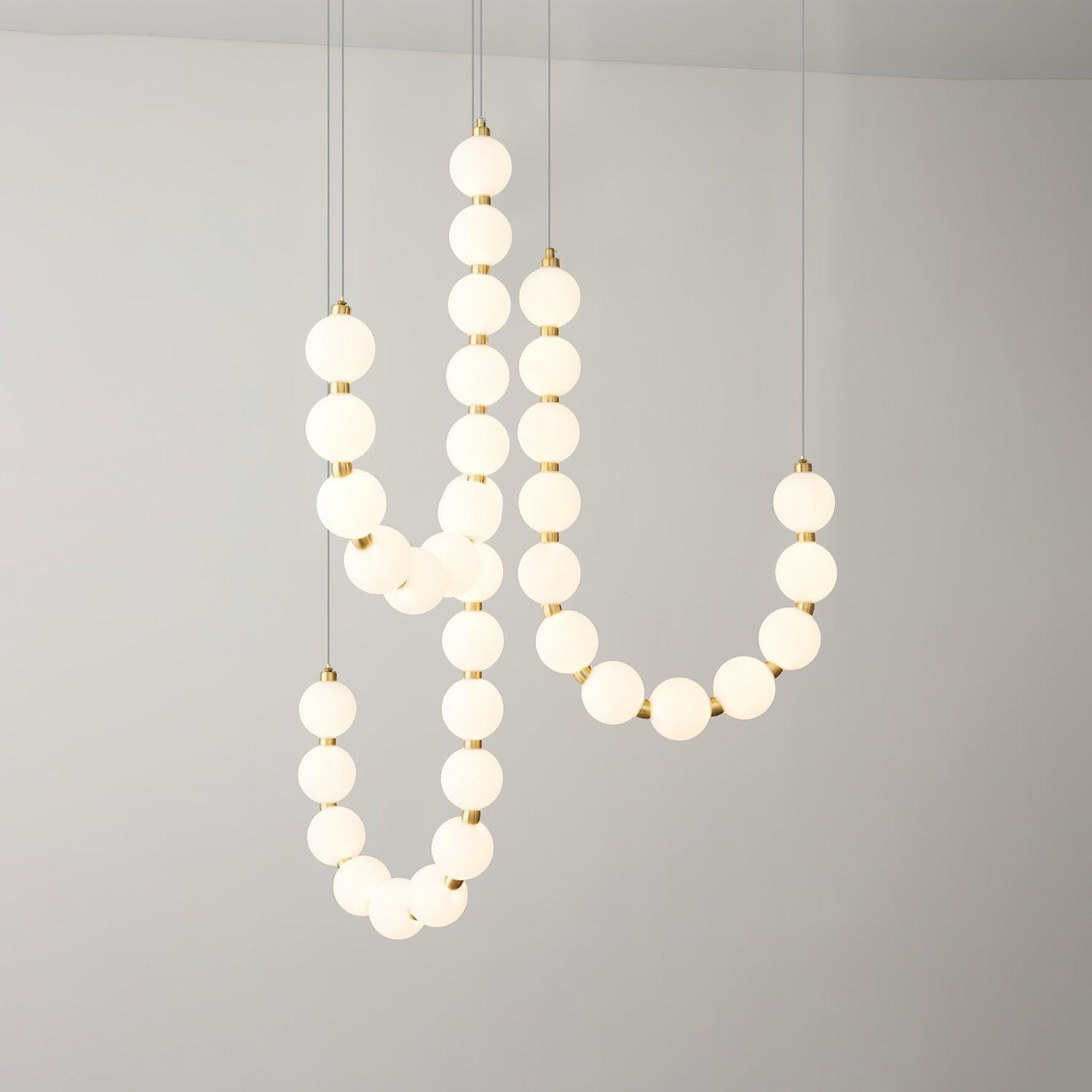 Pearl Modernl Glass Chandelier - Lamp Outdoor