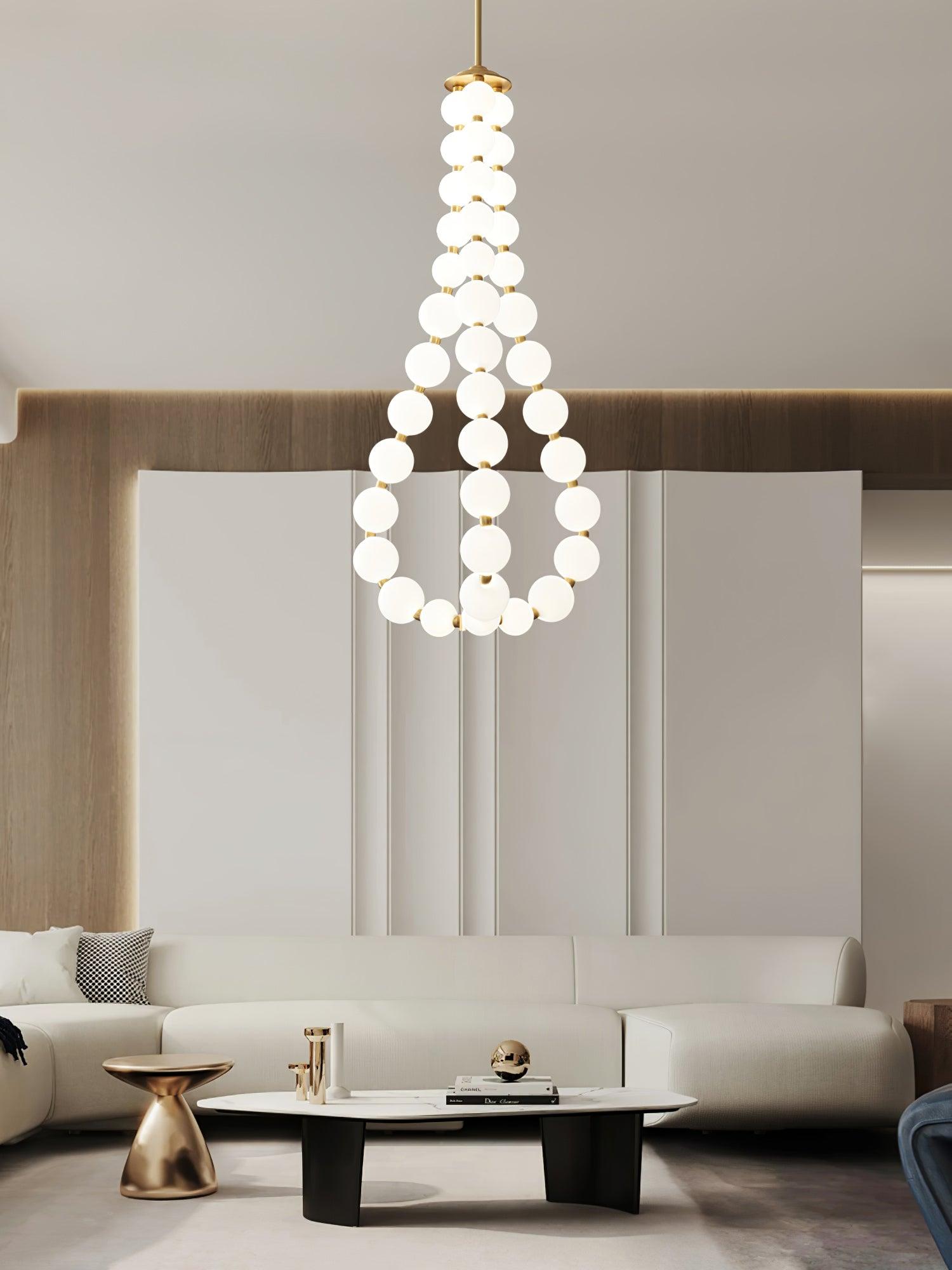 Pearl Modernl Glass Chandelier - Lamp Outdoor