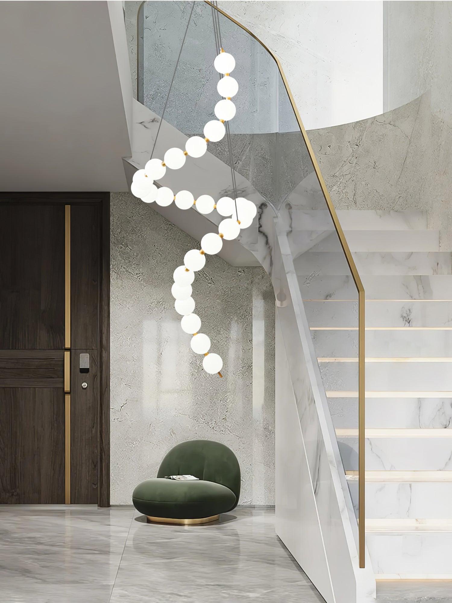Pearl Modernl Glass Chandelier - Lamp Outdoor