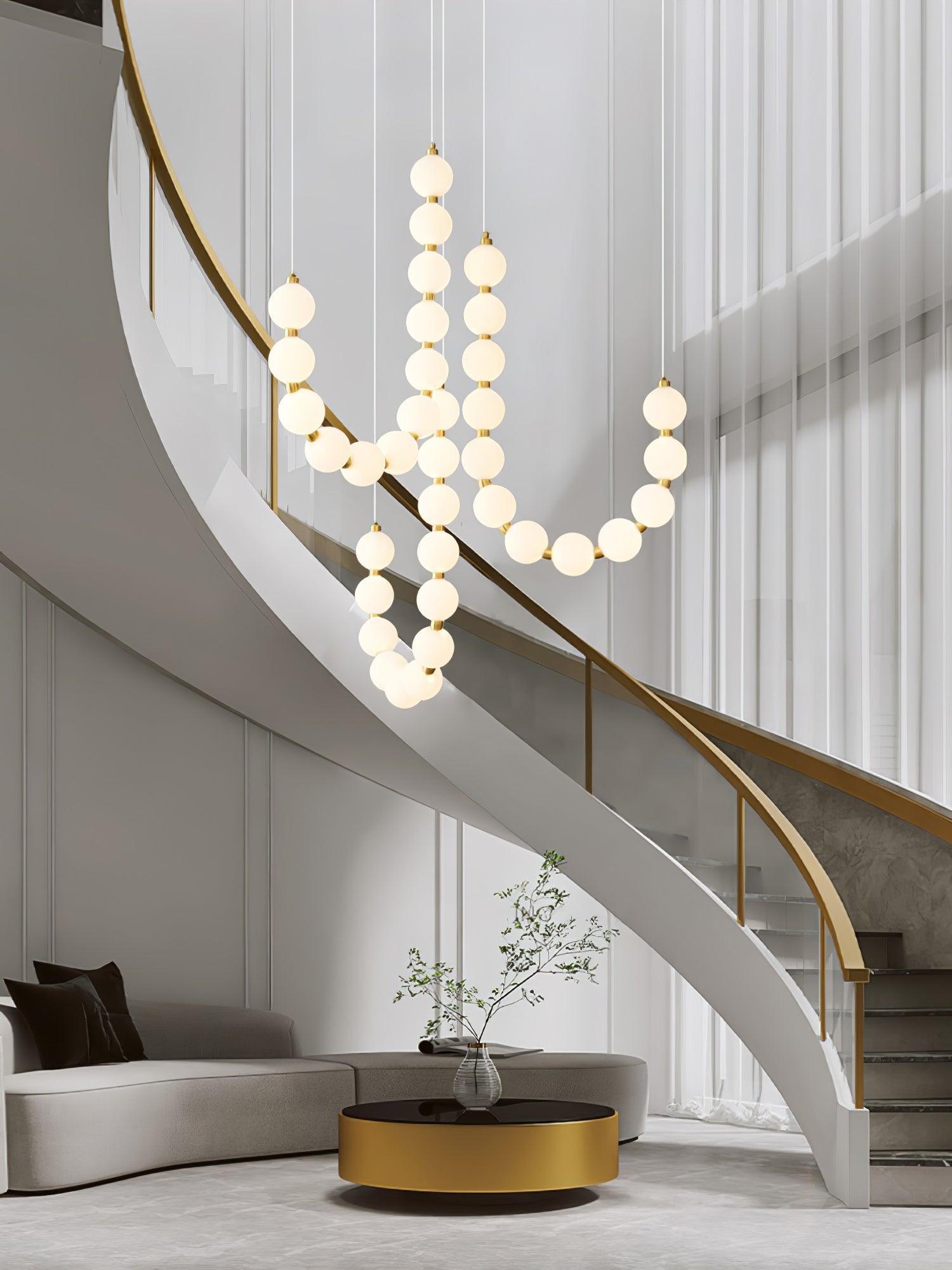 Pearl Modernl Glass Chandelier - Lamp Outdoor