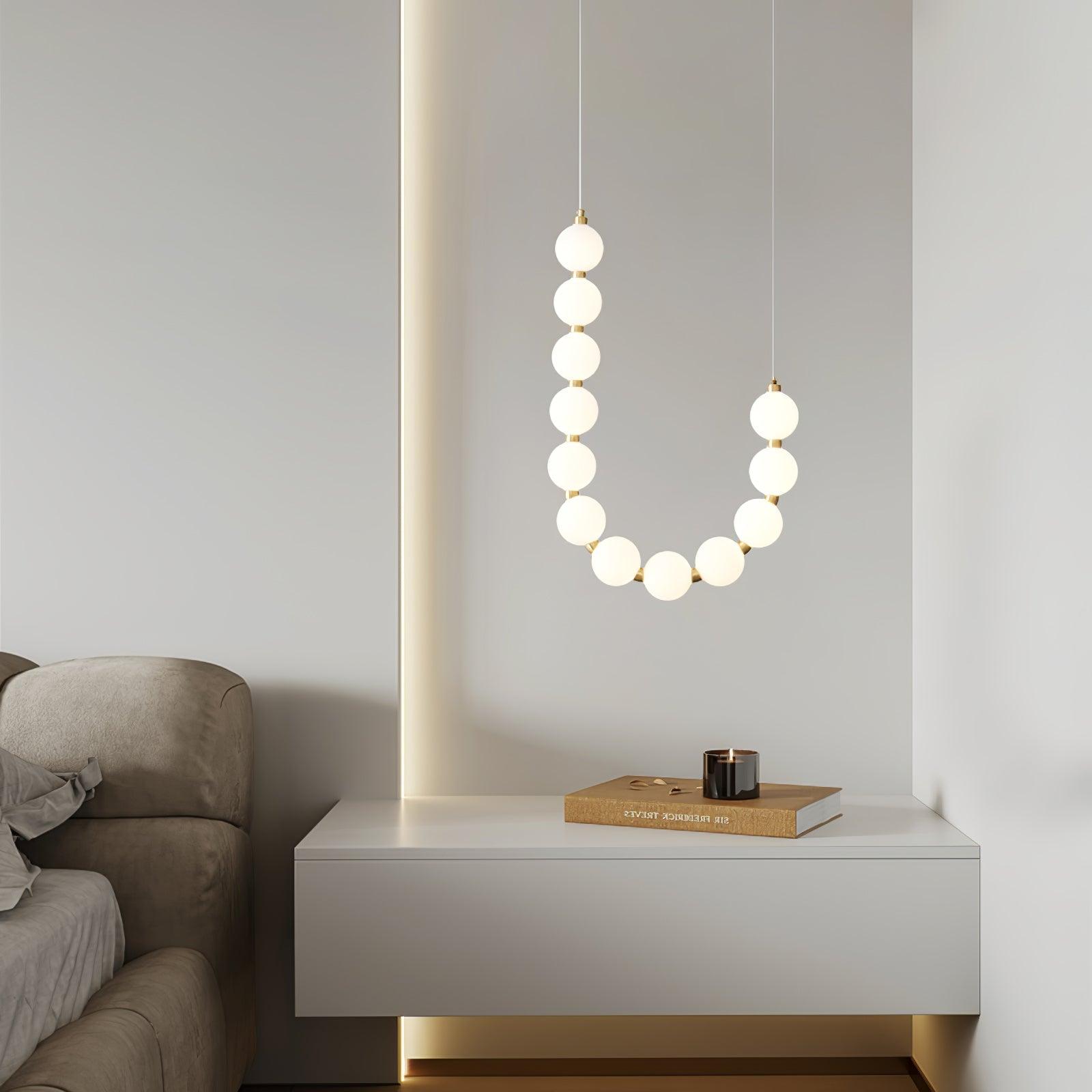 Pearl Modernl Glass Chandelier - Lamp Outdoor