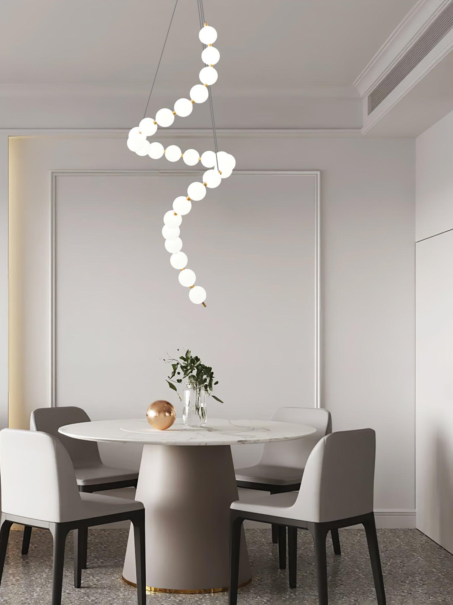 Pearl Modernl Glass Chandelier - Lamp Outdoor
