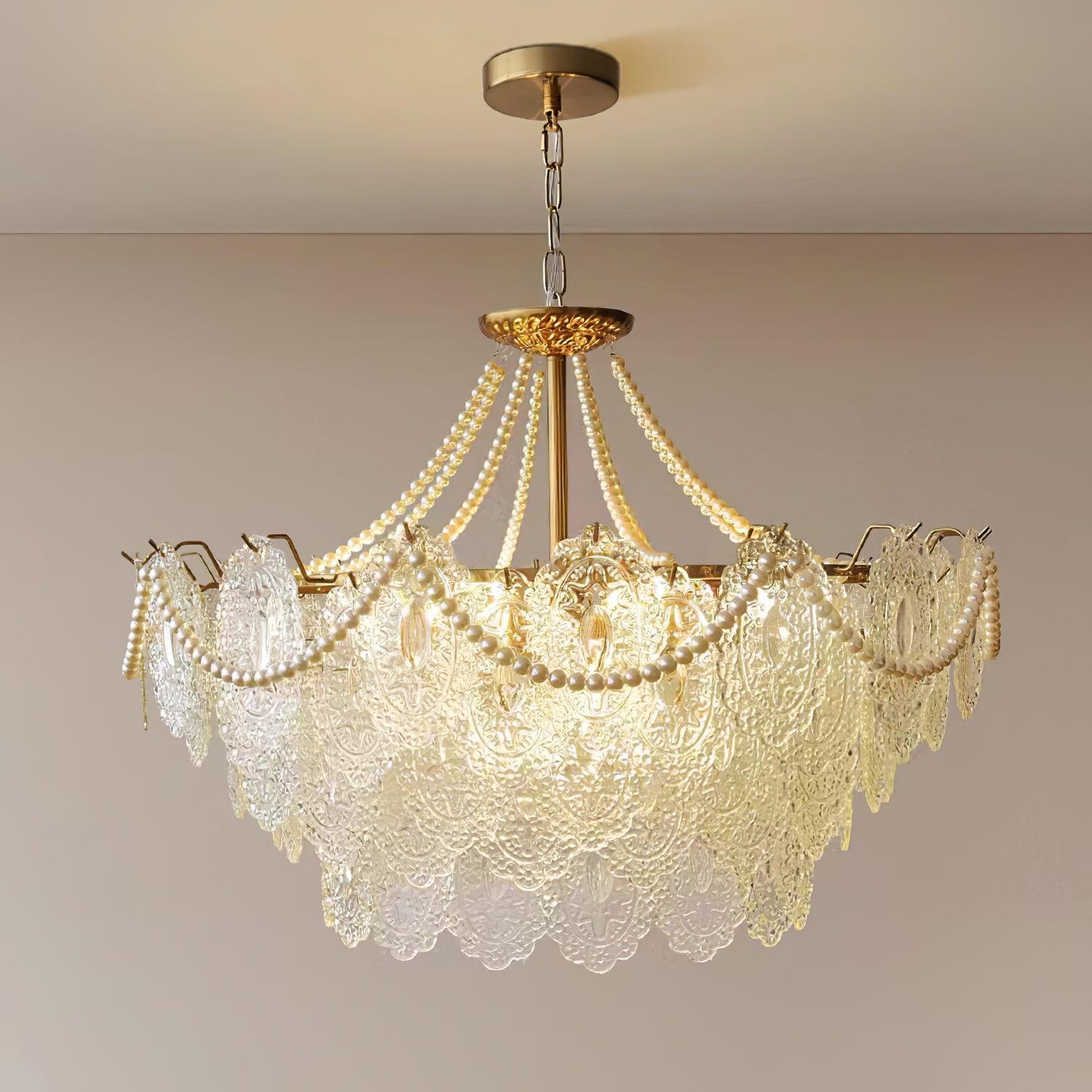 Pearls Glass Chandelier - Lamp Outdoor