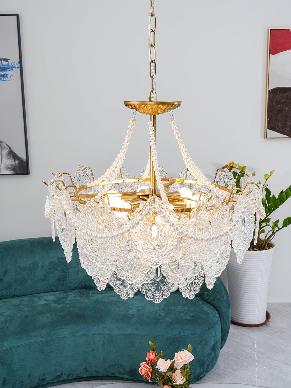 Pearls Glass Chandelier - Lamp Outdoor