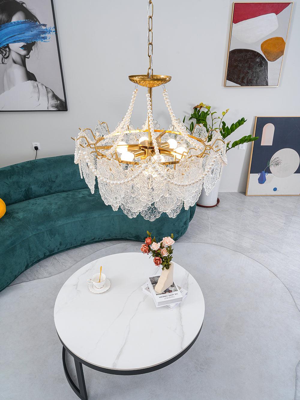 Pearls Glass Chandelier - Lamp Outdoor