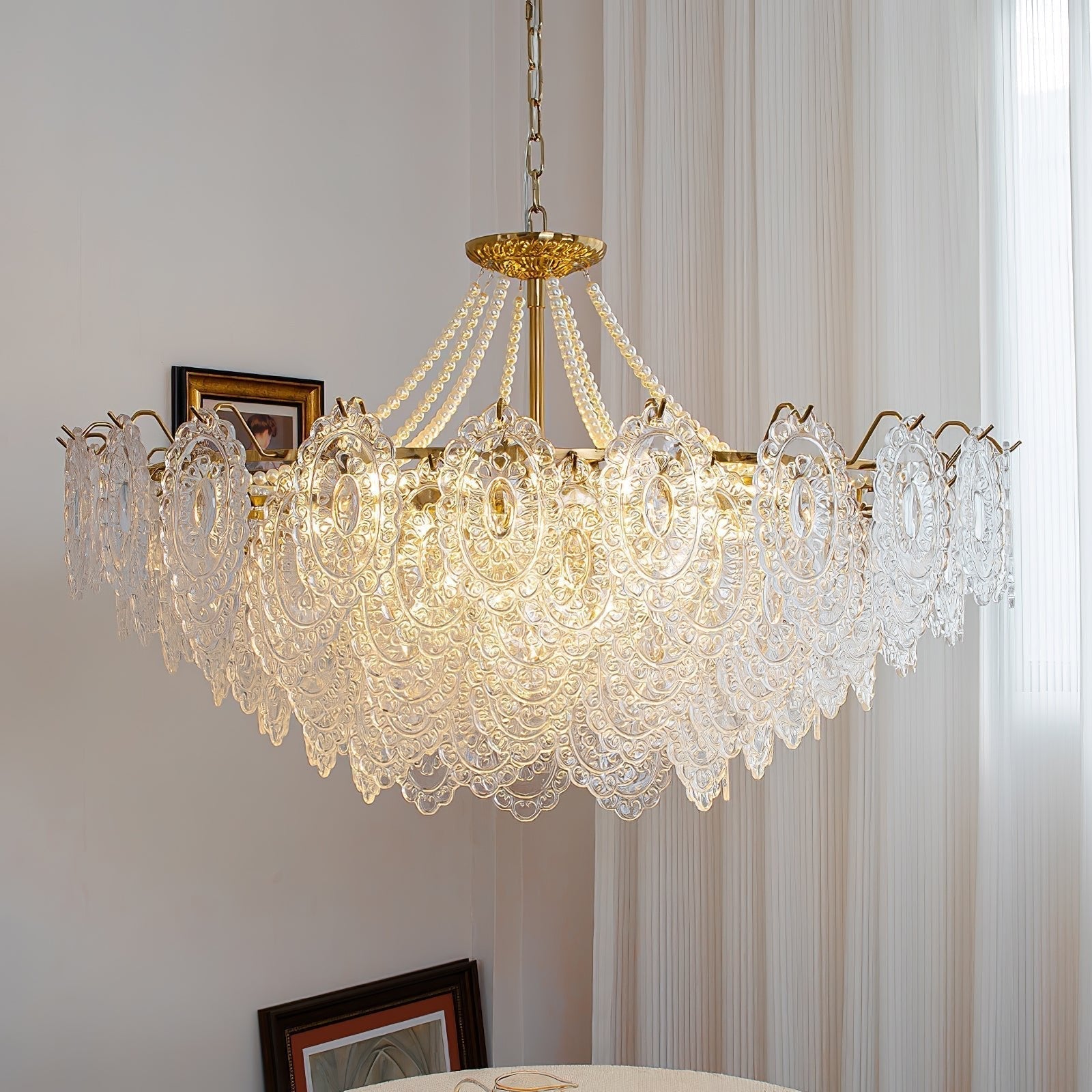 Pearls Glass Chandelier - Lamp Outdoor