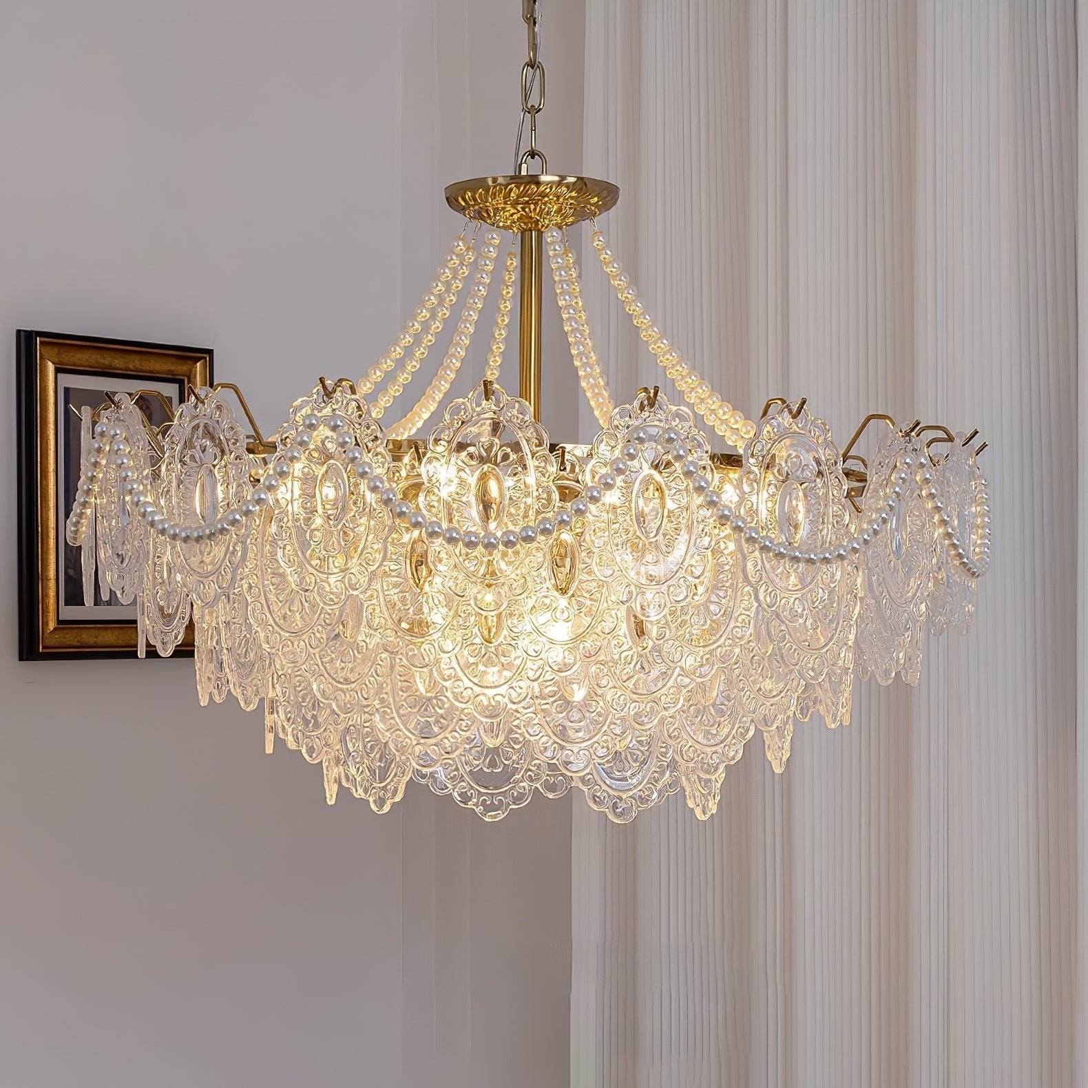 Pearls Glass Chandelier - Lamp Outdoor