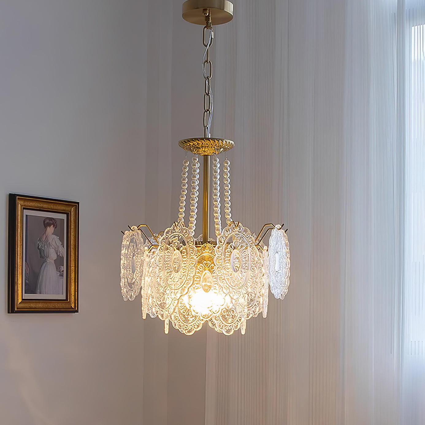Pearls Glass Chandelier - Lamp Outdoor