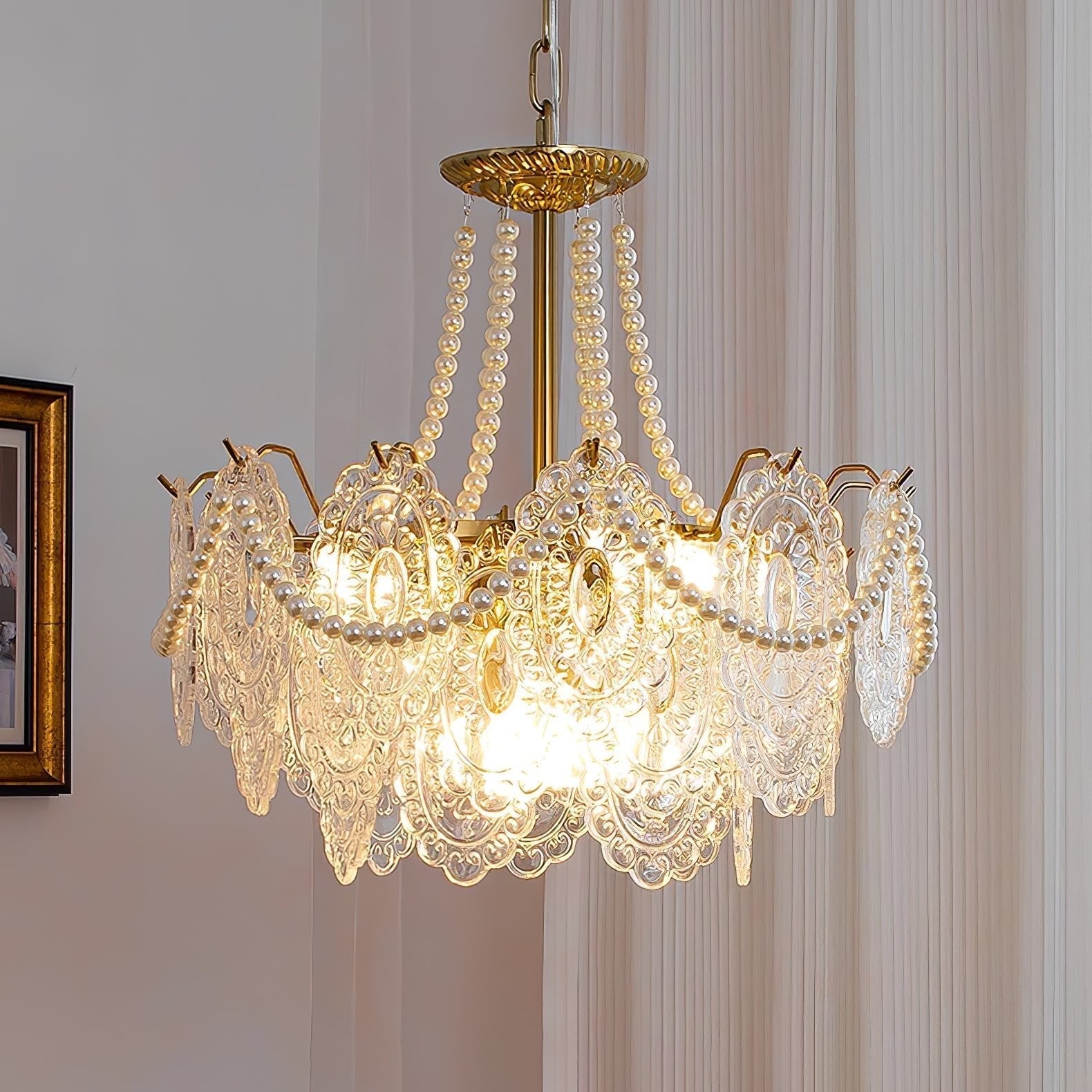 Pearls Glass Chandelier - Lamp Outdoor