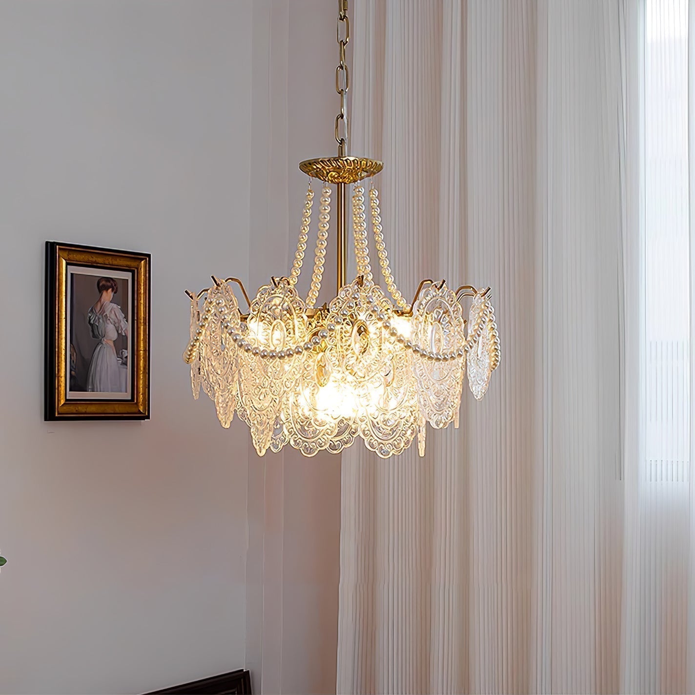 Pearls Glass Chandelier - Lamp Outdoor