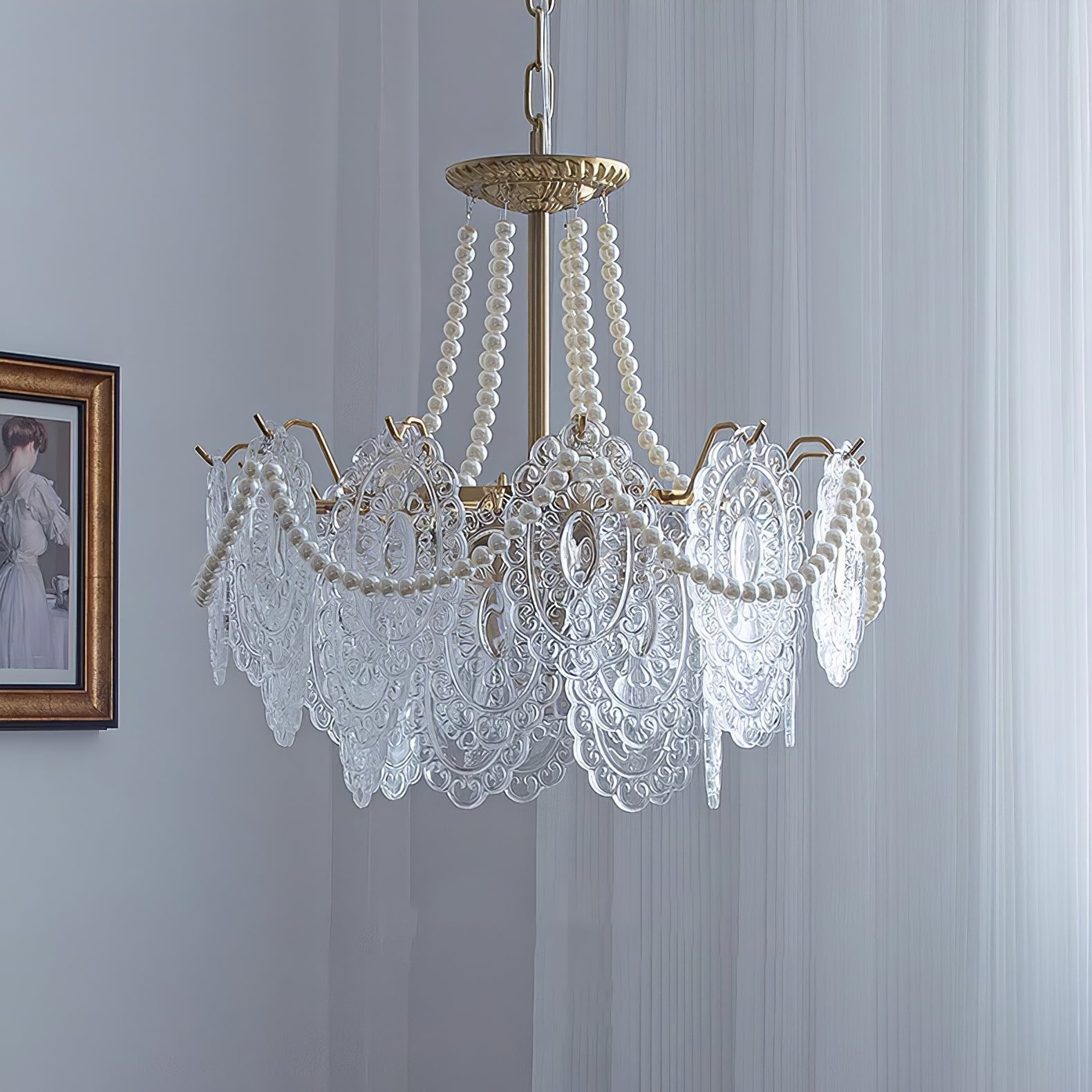 Pearls Glass Chandelier - Lamp Outdoor