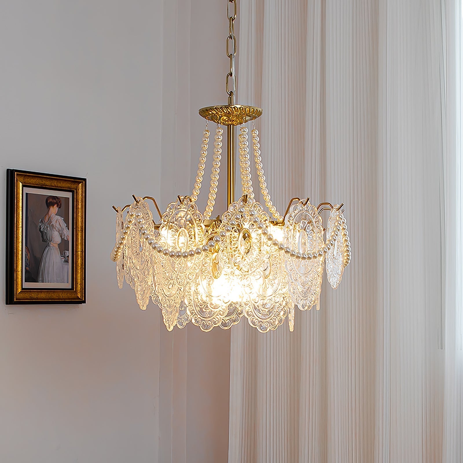 Pearls Glass Chandelier - Lamp Outdoor