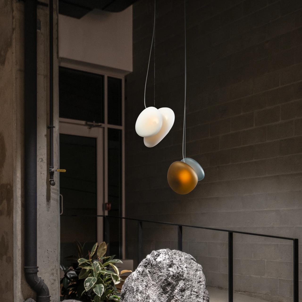 Translucent Frosted Glass Pendant Light - Lamp Outdoor