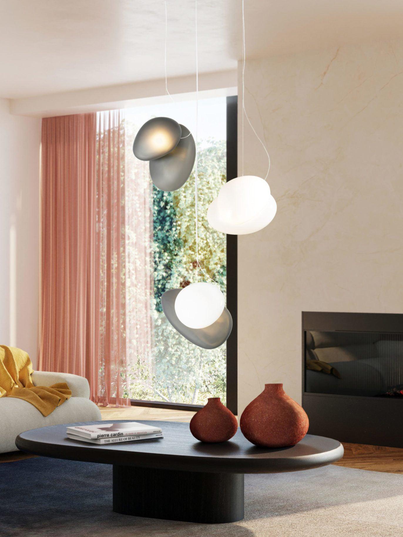 Translucent Frosted Glass Pendant Light - Lamp Outdoor