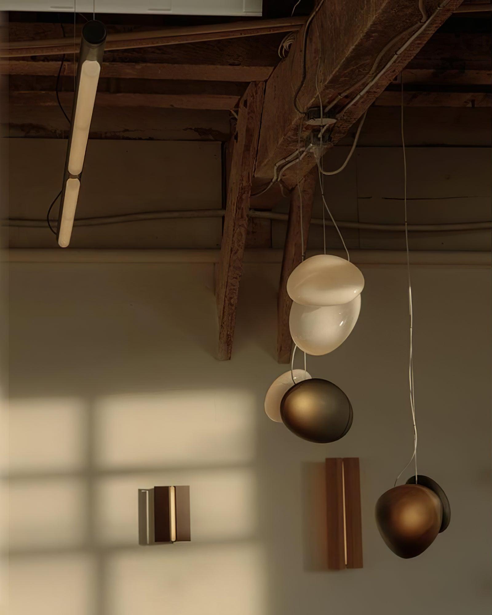Translucent Frosted Glass Pendant Light - Lamp Outdoor