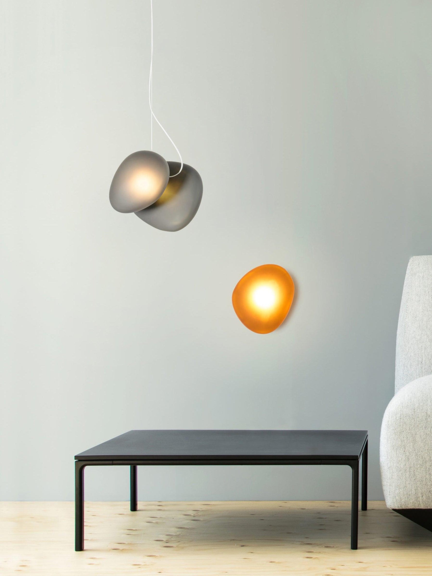 Translucent Frosted Glass Pendant Light - Lamp Outdoor