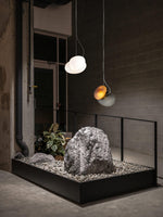 Translucent Frosted Glass Pendant Light - Lamp Outdoor