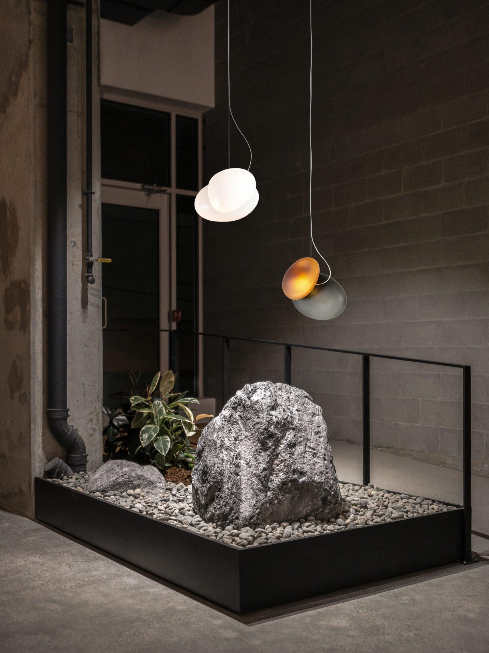 Translucent Frosted Glass Pendant Light - Lamp Outdoor