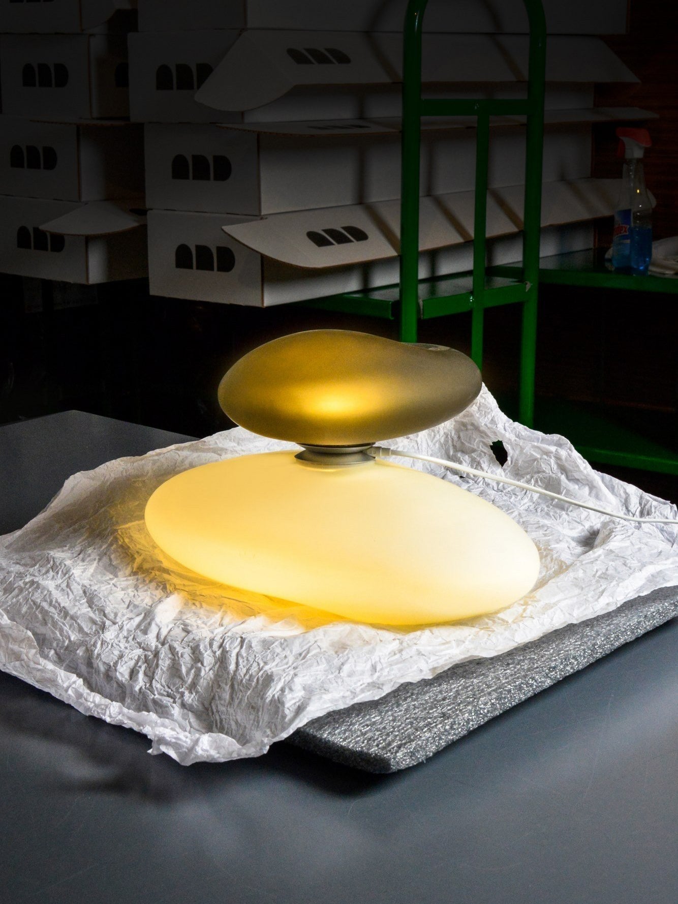 Translucent Frosted Glass Pendant Light - Lamp Outdoor