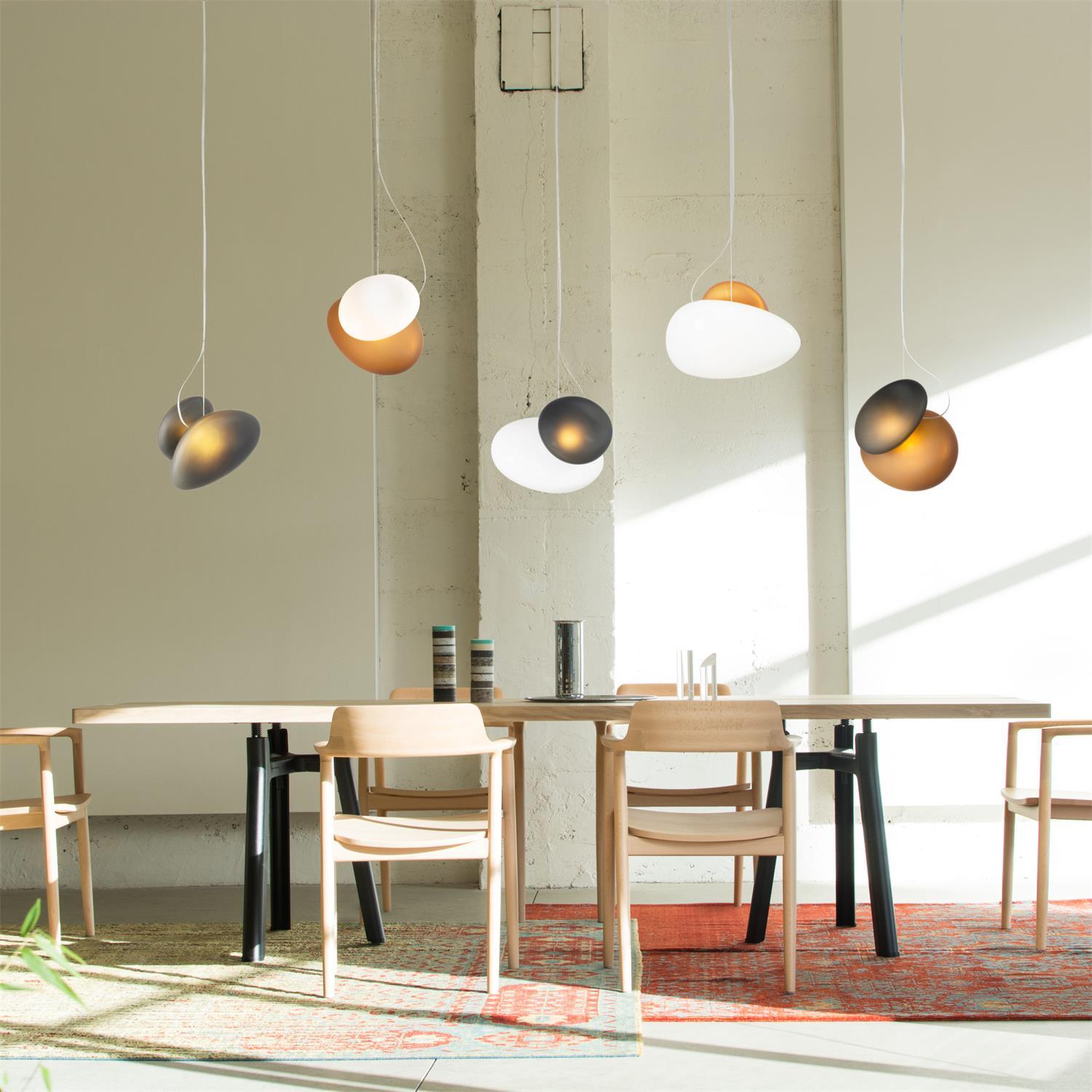 Translucent Frosted Glass Pendant Light - Lamp Outdoor