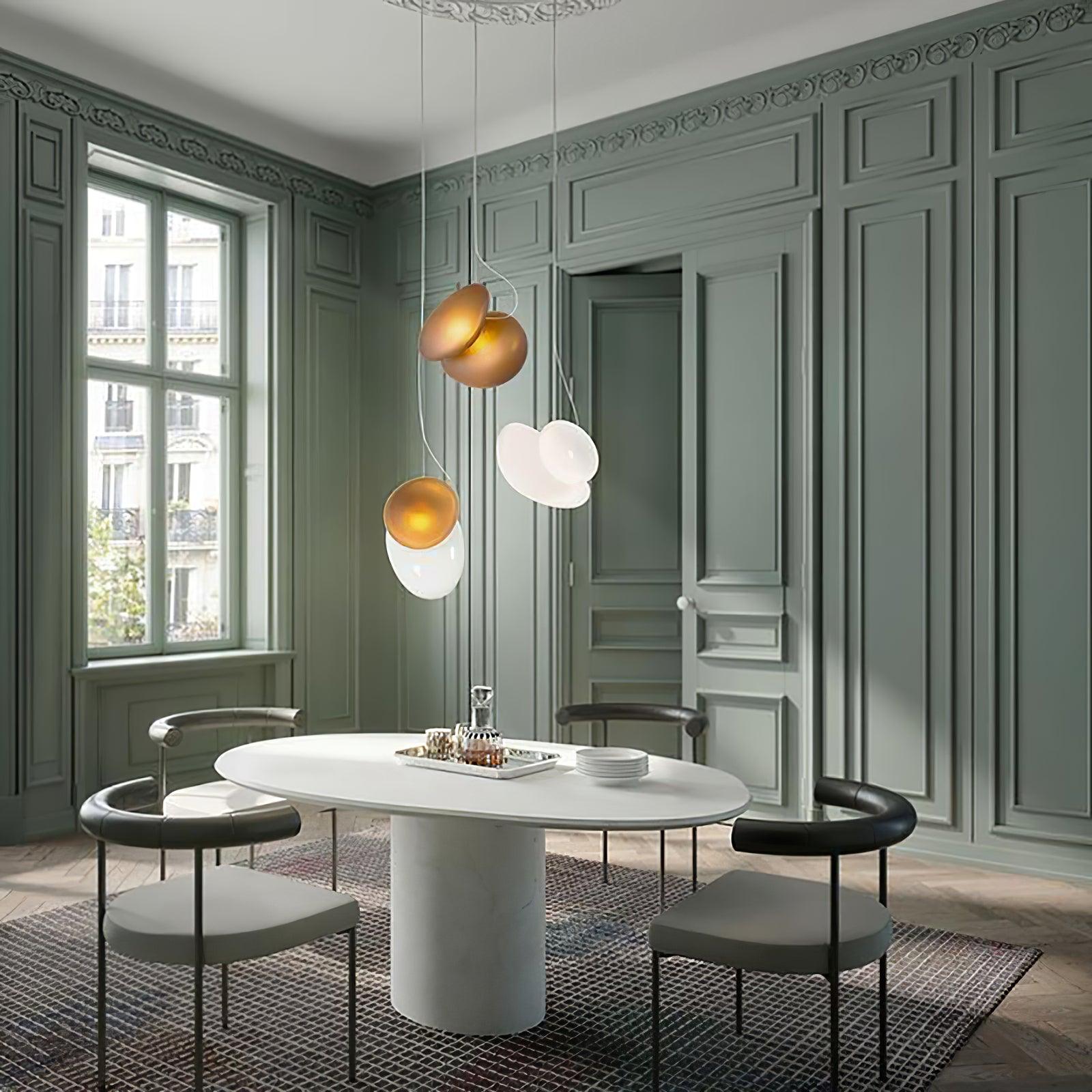 Translucent Frosted Glass Pendant Light - Lamp Outdoor