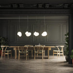 Translucent Frosted Glass Pendant Light - Lamp Outdoor