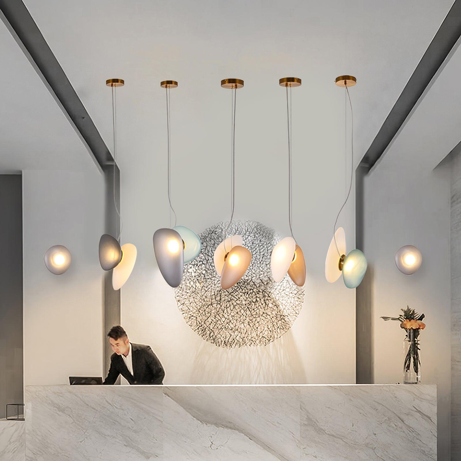 Translucent Frosted Glass Pendant Light - Lamp Outdoor
